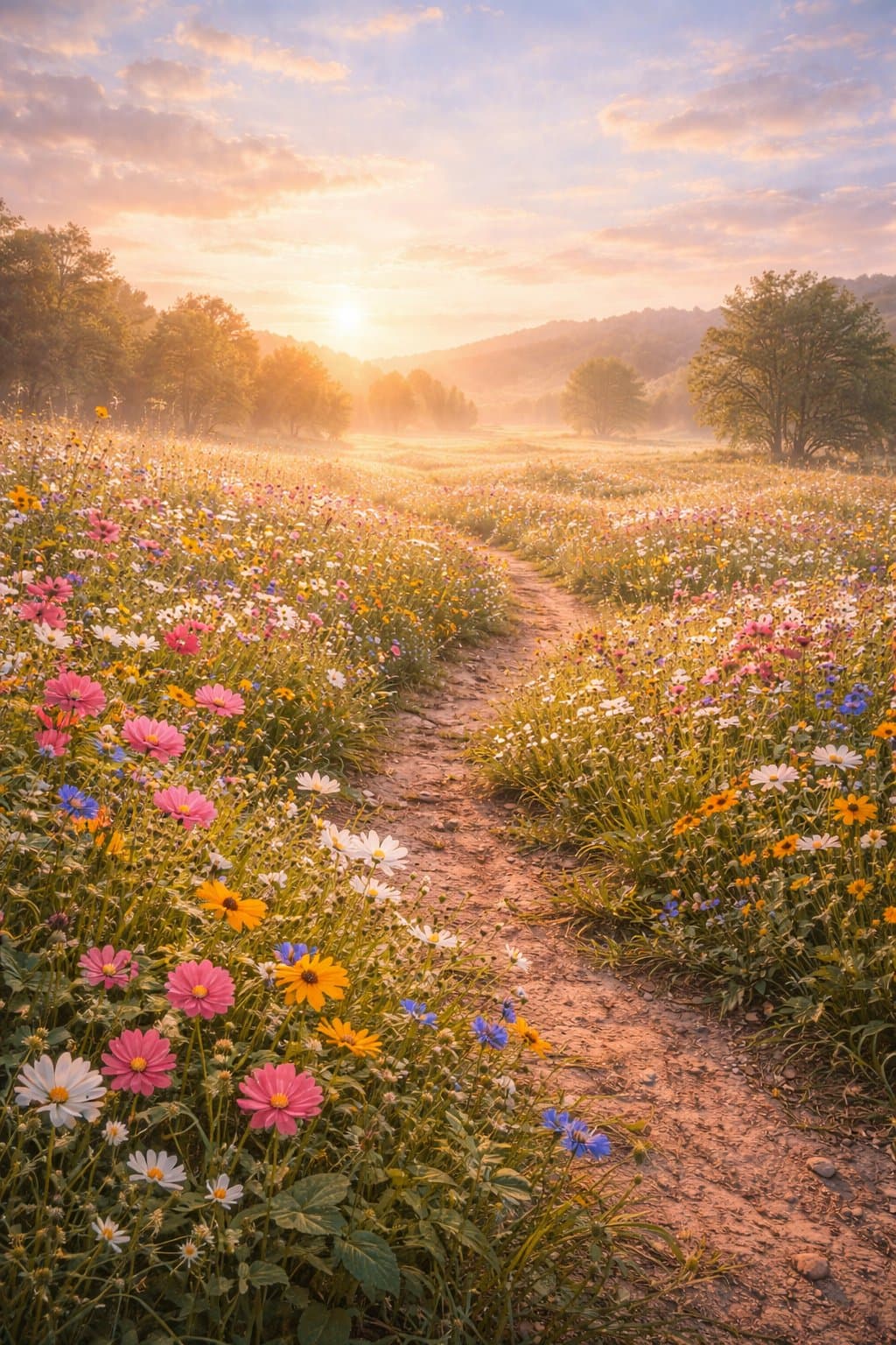 Peaceful inspirational landscape