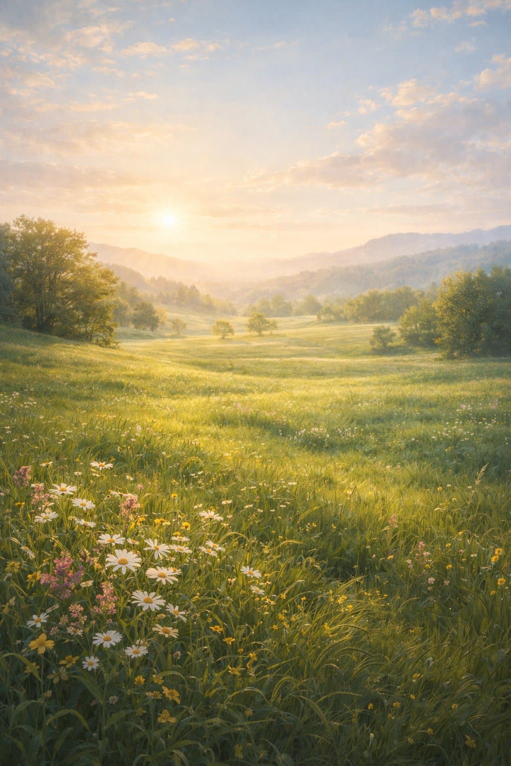 Peaceful inspirational landscape